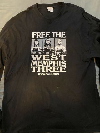 The West Memphis Three Authentic Ls Xl Shirt Damien Echols Wm3