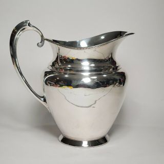 Vintage Derby Sp Co Silver Plate Water Pitcher