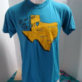 Vtg George Strait All My Exes World Tour T Shirt Single Stitch Size L