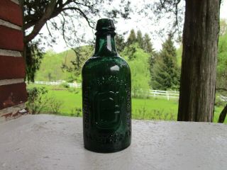 Vintage Antique Congress Empire Spring Saratoga Ny Blob Top Bottle Water