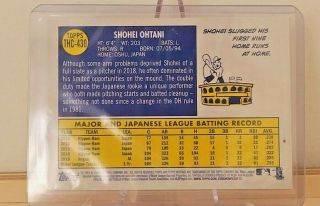2019 Shohei Ohtani Topps Heritage Purple All Star Rookie Cup SP RC Refractor 2