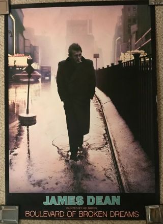 James Dean Boulevard Of Broken Dreams Helnwein Poster,  33 " X 46.  5 "