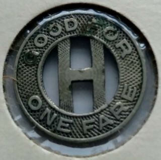 Holyoke Street Ry Co Railway Transit Token • Massachusetts MA 355A 2