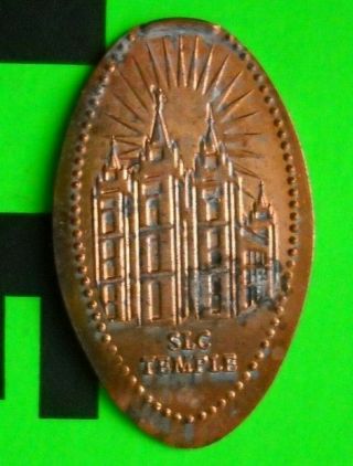 Slc Temple Elongated Penny Salt Lake City Utah Usa Cent Souvenir Coin