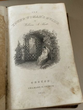 Young Woman’s Guide By William A Alcott Antique Book Dated 1847 Female Guide 3