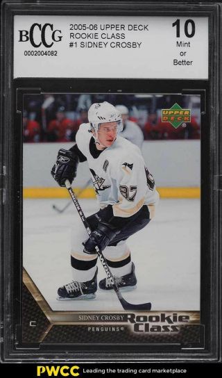 2005 Upper Deck Rookie Class Sidney Crosby Rookie Rc 1 Bccg 10