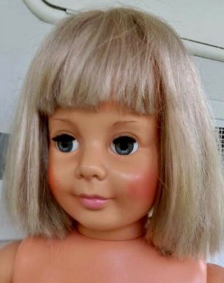 Vintage Ideal Patty Play Pal Doll 35 " Redressed Blonde