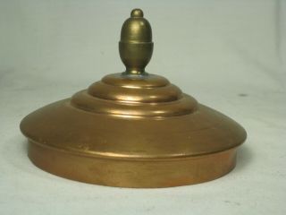 Vintage Antique Copper Lid Top Pan Pot Topper Approximately 4 3/8 " Diameter