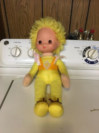 Vintage 1983 Rainbow Brite Canary Yellow 11 " Color Kid Doll 15 Inch