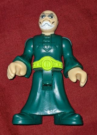 Fisher Price Imaginext Castle Wizard Tower Green Action Figure Guy Old Man Htf