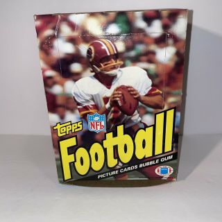 1983 Topps Football Empty Display Wax Box,  See Pictures,  No Black Markings