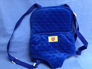 Babw Blue Plush Toy Carrier Pretend Play