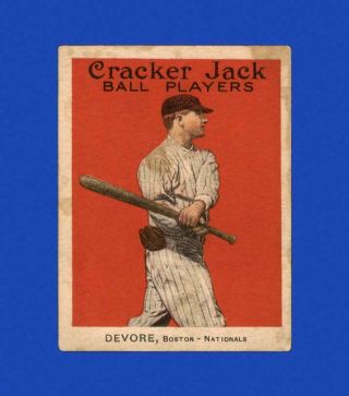 1915 Cracker Jack Set Break 47 Josh Devore Vg - Vgex Gmcards