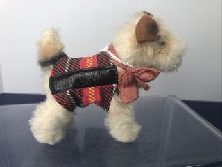 3.  5” Vintage Steiff Vogue Ginny’s Pup Adorable Puppy Dog Vest Coat & Bell Ac