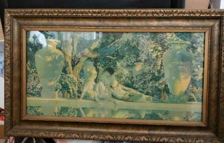 Maxfield Parrish The Garden Of Allah Vintage 9 Inch X 18 Inch Framed Print