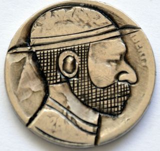 Carved No Date Hobo Nickel By Brent Pearson 48