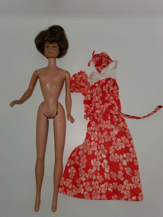 Barbie: Vintage Brownette Bend Leg Midge Doll Dated 1958