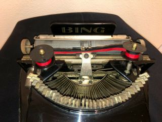 Bing No.  2 Vintage Antique Typewriter w/Case Made in Germany 3
