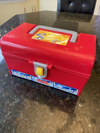 Vintage Fisher - Price Toy Tool Box With Tools - 1991 Plastic