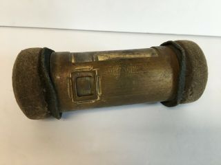 Antique Lamson Brass Pneumatic Tube Vintage Message System Capsule