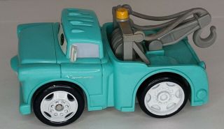 Disney Pixar Cars Mater Shake N Go Retro Blue Tow Truck Fisher Price 3