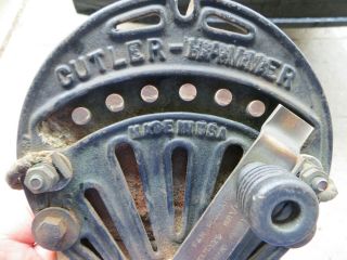 Antique Vintage Cutler Hammer Industrial Electric Switch Display Art Deco Decor 2