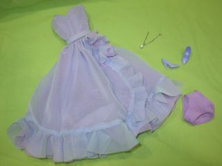 Barbie Elizabeth Taylor Outfit Vintage Style Purple Violet Dress Shoes,  Necklace