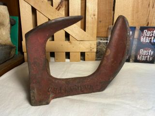 Antique Warranted Cast Iron Cobblers Double Shoe Form Anvil