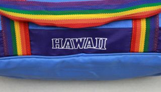 Vintage Hawaii Victor Sports Rainbow Travel Gym Duffle Bag Insulated Carry On 2