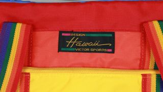 Vintage Hawaii Victor Sports Rainbow Travel Gym Duffle Bag Insulated Carry On 3