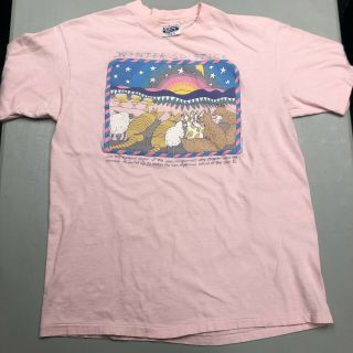 Vintage 1986 Winter Solstice Single Stitch Size Xl Pink T Shirt Vtg 80s 1980s