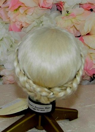 Vintage Stock Mohair Doll Wig Size 8 - 9 Brenda Wee Three Light Blonde