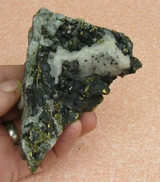 Large Mineral Specimen Of Chalcopyrite Crystals With Chalcocite From Chi. ,  Mex