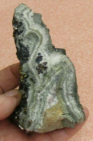LARGE MINERAL SPECIMEN OF CHALCOPYRITE CRYSTALS WITH CHALCOCITE FROM CHI. ,  MEX 3