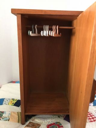 Vintage Terri Lee Armoire Clothes Cabinet With Hangers 2