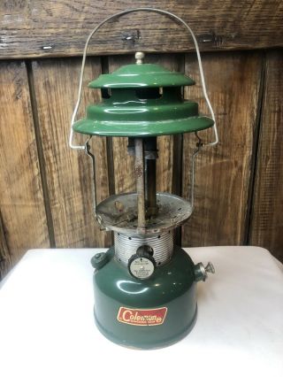 Vintage Coleman Lantern Model 220f March - 1969 - No Glass Globe