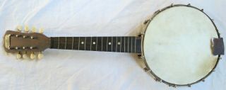 The Vernon Small Banjo/ukulele/mandolin 8 Strings Old Vtg Antique