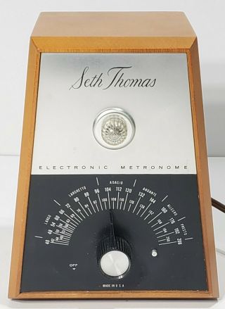 Vintage Seth Thomas Electronic Metronome Model E962 - 000