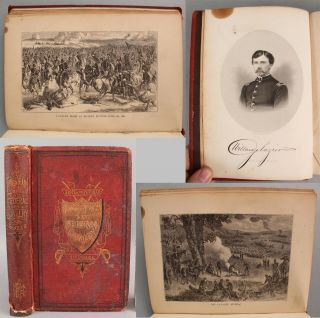 Antique 1871 Three Years Federal Cavalry,  Civil War Regimental Book,  Nr