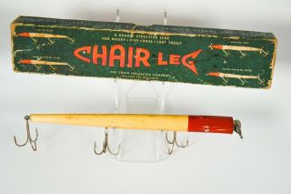 Vintage Scarce Musky Big Game Chair Leg Antique Fishing Lure JT7 3