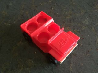 Vintage Fisher Price Little People 4 Seater Jeep Red
