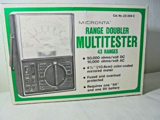 Micronta Range Doubler Multitester 43 Ranges 22 - 204c