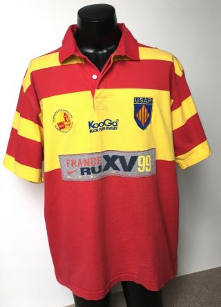Size 2xl Vintage Kooga Rugby Shirt World Cup 1999 France Usa Perpignan