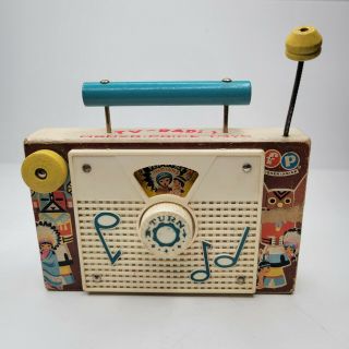 Vintage Fisher Price Tv Radio Ten Little Indians