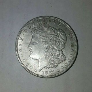 Morgan Silver Dollar 1921 Antique Silver Coin Us Dollar Currency Rare Vtg