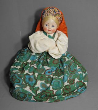 Vintage Ussr Soviet Russia Tea Cozy Doll 1980 
