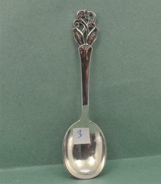 Vintage Danish Arts & Crafts Silver Spoon Horsens Solvvarefrabrik 1954 No 3