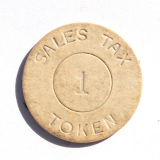 Alabama State Department Of Revenue 1 Sales Tax Token