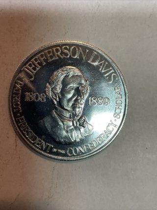 Jefferson Davis President Of The Confederacy Token Orleans Top Of Mart