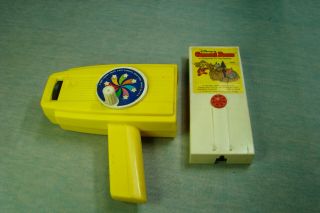 1985 Fisher Price Cartoon Viewer W/ Gummi Bears To The Rescue Cartridge